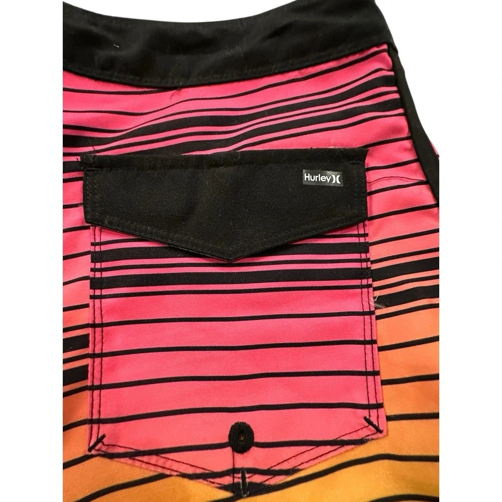 Hurley Board Shorts Boys Size 18 Drawstring‎ Multi Color Youth Beach Surf EUC